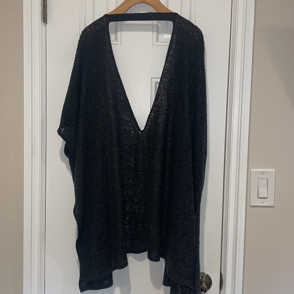 Out From Under Blue Grey Open Back Cardigan - Picture 3 of 3